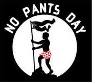 Logo for No Pants Day