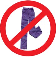 Logo for No Pants Day