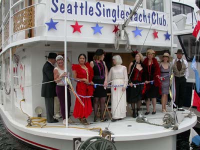 The crew with the SSYC banner