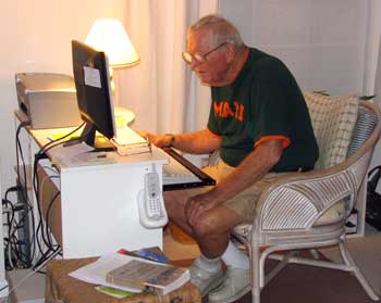 Dad in his old chair