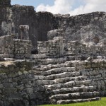 Iguanas sun themselves at the ruins of Tulum.