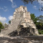 The first pyramid we climbed, at Muyil