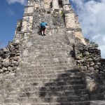 Philip at Muyil. This temple was also used as a lighthouse.