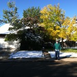 A surprise October snowfall in Boulder, and Philip's brother Bob's house