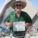 Receiving his Master's in Mad Science at Burning Man in 2011