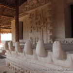 The lower jaw of the big mouth that was the tomb entrance at Ek'Balam.