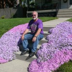 Philip loved purple, and loved the way these flowers matched his shirt