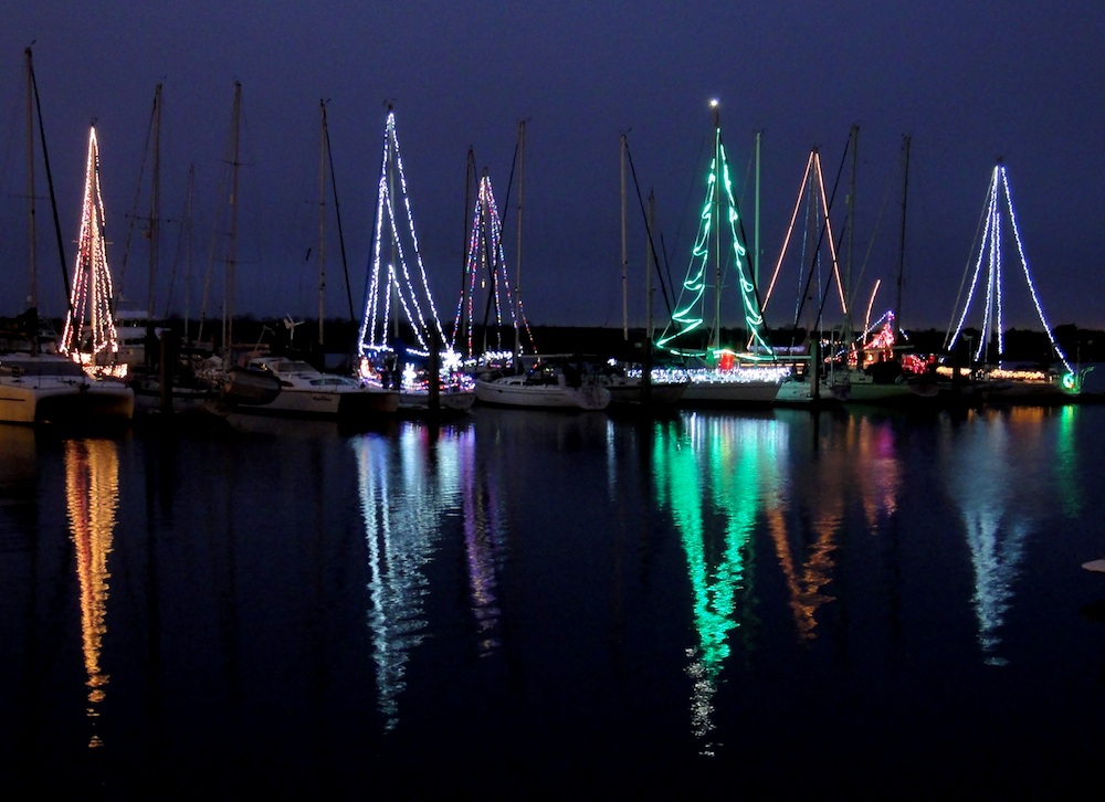 The dock next to ours was full of decorated boats