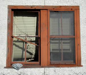 Broken window