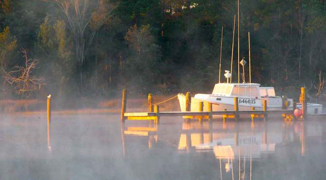 Peaceful Thanksgiving powerboat in Beaufort