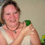 Jeanie with Glass Froggie