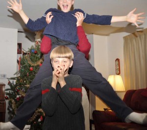 These kids know how to ham it up!