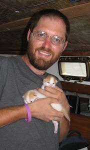 Barry with two not-his-kittens