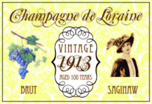 The Champagne de Loraine label: Vintage 1913