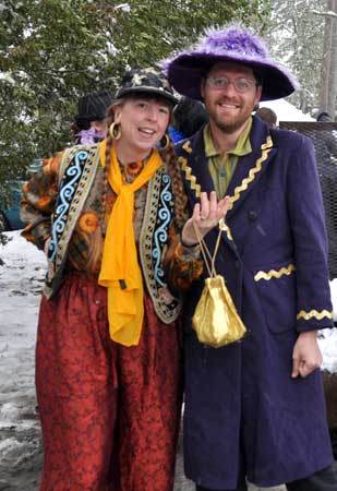 Margaret and Barry at Mardi Gras in Gloucester, NC