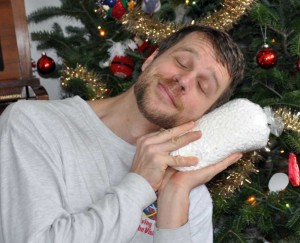 Sweet dreams on the marshmallow pillow.