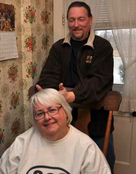 Donna and Mike were celebrating their wedding anniversary while we rolled pot pie noodles